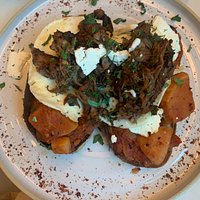 Bargello signature dishes Lamb ShankSquid Ink CampanelleWhipped Feta